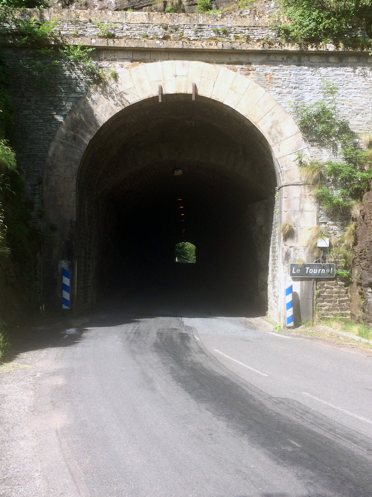 Our first tunnel beneath le chateaux de tournel