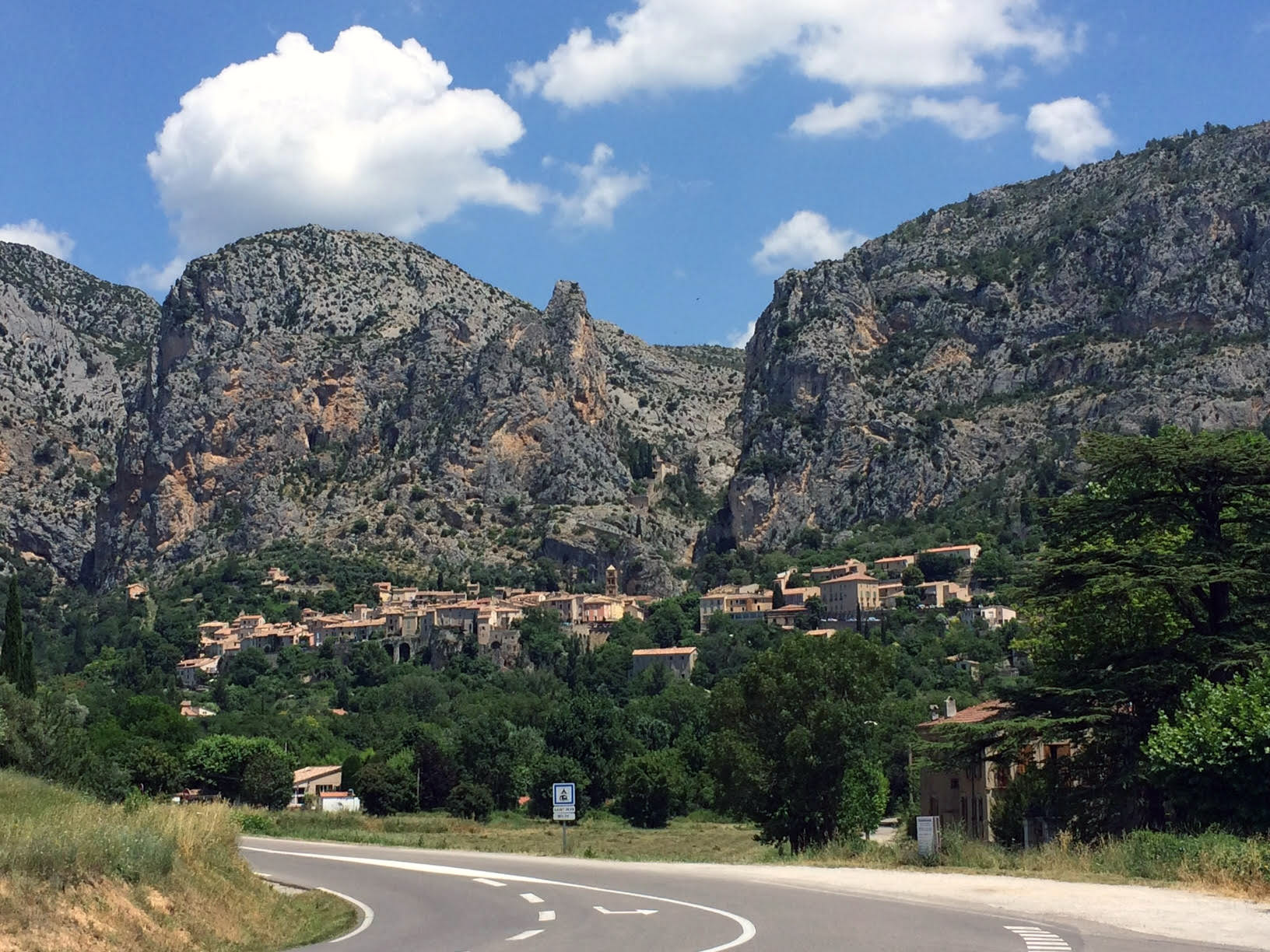 Village of  Moustiers-Sainte-Marie, our base for the night